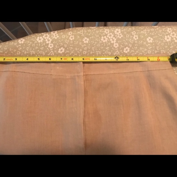 ‘Apostrophe’ Extras Long Beige Linen Skirt Sz.16 - Picture 4 of 5